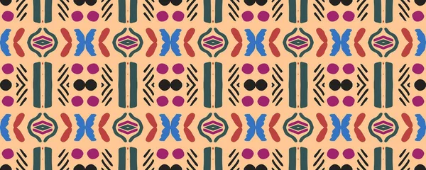 Geometrisches Bild Nahtloser Hintergrund Papirus Endless Ornament Boho Stil Kühles — Stockfoto