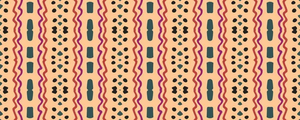 Geometrik duvar kağıdı. İz yansıtılıyor. Klasik Sonsuz Kumaş. Motley Print 'i Ikat. Güzel mürekkep çizilmiş. Güzel, pembe ve koyu yaylar. Kireç.