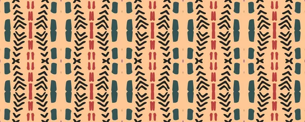 Geometrik Resim Ayna Izi Retro Tekstil Baskısı Pamuk Tekstil Gouache — Stok fotoğraf