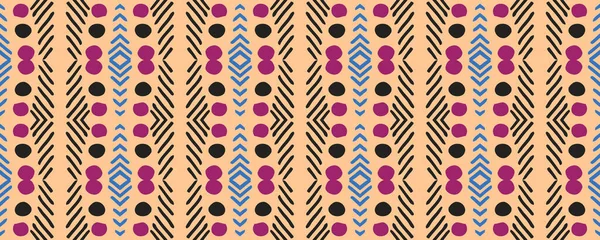 Geometrische Tapete Spiegeltapete Vorhanden Teppich Grunge Stil Dashiki Print Hübsche — Stockfoto