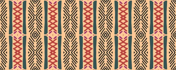 Geometrik desen. Kusursuz desen. Papirüs Grunge Stili Efekti. Aztek deseni. Zarif Kova. Indigo, Orange ve Coloro. Kireç.