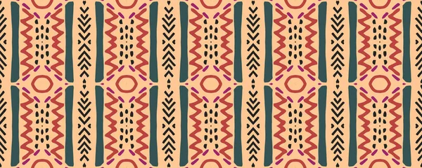 Impressão Geométrica Tom Sem Costura Oldschool Textile Print Impressões Digitais — Fotografia de Stock