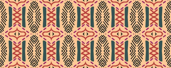 几何图形 重复的模式 嬉皮老纹理 羊毛纺织品 漂亮的墨水印 紫罗兰 深红色和水 Lime — 图库照片