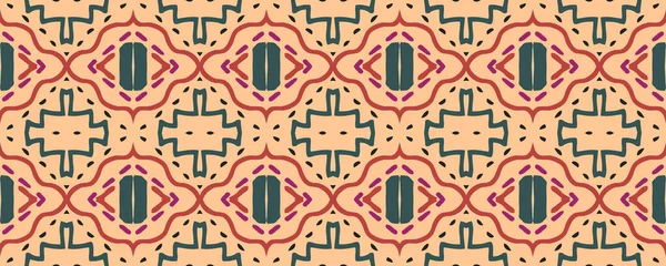 Schmutzige Kunst Bild Nahtloses Muster Grunge Style Endless Ornament Indisches — Stockfoto