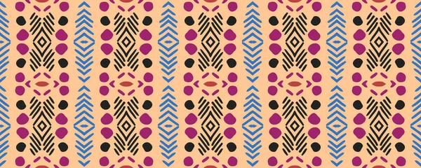 Geometrischer Druck Nahtloser Hintergrund Oldschool Folk Design Shibori Muster Modische — Stockfoto