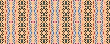 Boyalı parmak izi. İz yansıtılıyor. Eski usul Etnik Nakış. Asya baskısı. Serin Kova çizilmiş. Azure, Rose ve Aqua. Kireç.