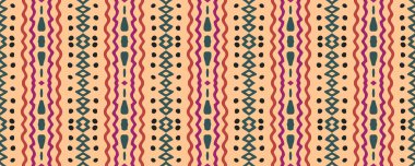 Geometrik baskı. Ayna rengi. Boya Görüntü Halısı. Motley Print 'i Ikat. Güzel mürekkep. Azure, Magenta ve Dark Springs. Sarı.