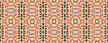 Edepsiz Sanat Filmi. Sonsuz baskı. Eski püskü boya Panorama. Endonezya baskısı. Zarif Gouache Yazdırma. Azure, Burgundy ve Aqua. Kireç.