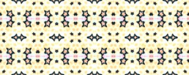 Boyalı parmak izi. İz yansıtılıyor. Klasik tekstil baskısı. Damask izi. Güzel Gouache çizimi. Ultramarine, Magenta ve Coloro. Yeşil.