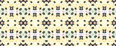 Geometrik baskı. Kusursuz bir iz. Eski püskü boya Panorama. Pamuk tekstil. Şık Kova boyası. Leylak, pembe ve elektrik eflatunu. Sarı.