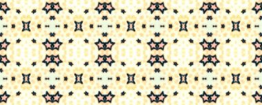 Geometrik resim. Kusursuz bir iz. Kaliteli İnce Tekstil. Afrika stili. Harika Gouache boyası. Adil, Rose ve Coloro. Yeşil.