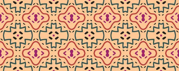 Geometrický Obraz Reflexní Vzorec Aquarelle Blur Folk Design Damaskův Otisk — Stock fotografie