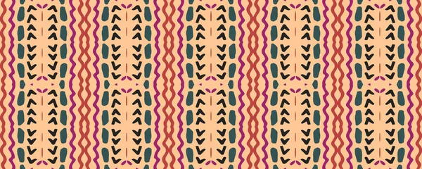 Geometrisches Muster Spiegelbild Paint Blur Gringe Print Bohemian Batik Posh — Stockfoto