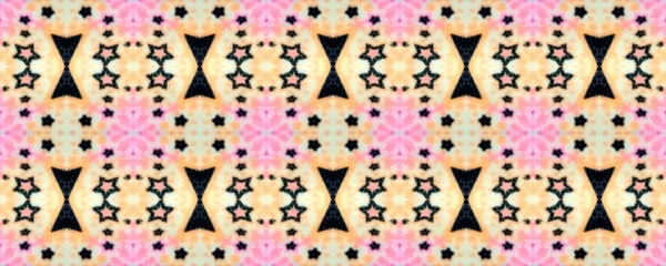 Geometric Print Seamless Wallpaper Paint Blur Textile Ikat Motley Print — Stock Photo, Image
