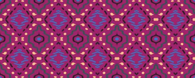 Geometrik desen. Sonsuz bir düzen. Retro Süslü Parmak izi. Yün Tekstil. Tatlı suluboya boya. Adil, kırmızı ve kırmızı renkte. Kireç.