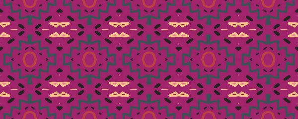 Geometric wallpaper. Mirror background. Retro Threadbare textile. Dashiki print. Posh Hand paint. Indigo, Crimson and electric magenta. Green.