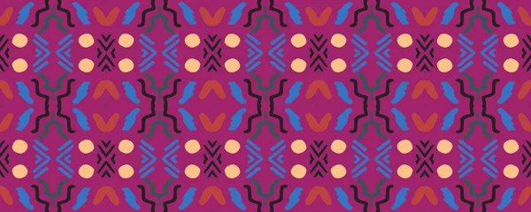 Geometric Pattern Repeating Color Retro Carpet Aztec Pattern Nice Ink — Stock Photo, Image