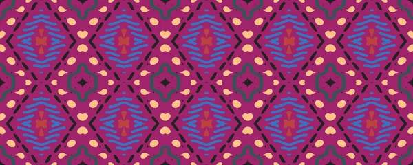 Tie Dye print. Repeating print. Hippie Ornamental print. Aztec pattern. Fashionable Aquarelle drawn. Violet, Crimson and bloodstone. Yellow.