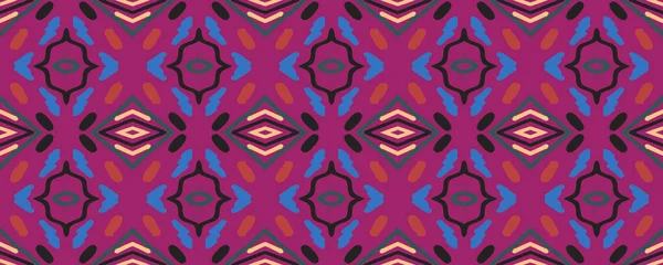 Geometric Wallpaper Seamless Background Vintage Carpet Shibori Pattern Great Gouache — Stock Photo, Image