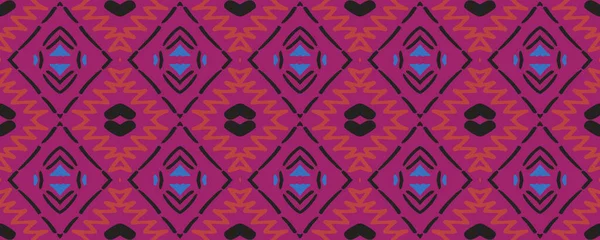Tie Dye Print Seamless Pattern Hippie Carpet Style Aztec Pattern — Stock Photo, Image