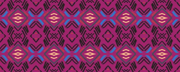Geometrický Obraz Zrcadlový Vzor Ročník Grunge Textury Bohemian Batik Pěkná — Stock fotografie