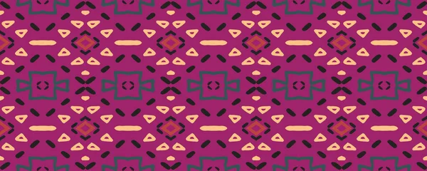 Geometrische Tapete Farbwiederholungen Grunge Style Endless Ornament Baumwolltextilien Posh Ink — Stockfoto