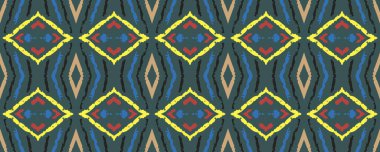 Geometrik desen. Sonsuz duvar kağıdı. Boya Görüntü Halısı. Flanel tekstili. Güzel Kova. İndigo, Kızıl ve Altın Hasat. Sarı.