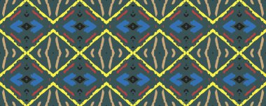 Geometrik duvar kağıdı. Sonsuz bir düzen. Döküntü bir boya dekoru. Dashiki baskısı. Zarif suluboya boya. Indigo, Rose ve Coloro. Sarı.