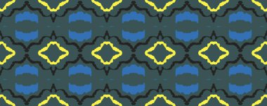 Geometrik desen. Yansıma düzeni. Eski kağıt süsleme stili. Asya baskısı. Güzel Gouache çizimi. Ultramarine, Pembe ve elektrik eflatunu. Kireç.