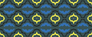 Geometrik resim. Sonsuz baskı. Klasik Sonsuz Kumaş. Flanel tekstili. Güzel bir el boyası. Gök mavisi, yakut ve mor. Kireç.