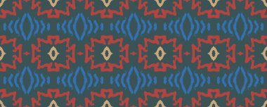 Geometrik resim. Duvar kâğıdı tekrarlanıyor. Eski halı. Yün Tekstil. Muhteşem Kova boyası. Ultramarine, Ruby ve Blood Stone. Kireç.