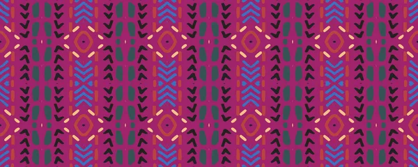 Odcisk Barwnika Refleksja Nad Tonem Tekstylia Retro Threadbare Czeski Batik — Zdjęcie stockowe
