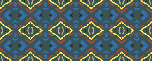 픽처스 Motley Print 시보리 패턴이야 아름다운 고아슈 인디고 크림슨 일렉트릭 — 스톡 사진