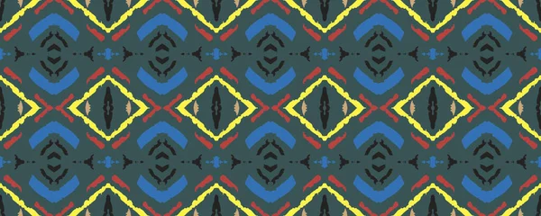 Geometric Wallpaper Endless Color Retro Grunge Style Effect Bohemian Batik — Stock Photo, Image