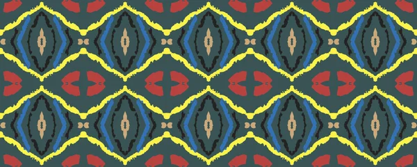 Schmutzige Kunst Bild Wiederholtes Muster Retro Decoraton Stil Dashiki Print — Stockfoto