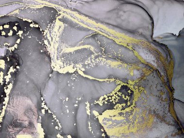 Siyah ve Altın Alkol Mürekkebi. Sprey boya. Altın suluboya boya. Fantezi Altın sıçraması. Komik bir geçmiş. Dünya Pigmenti. Siyah Üzerine Altın Boşanmalar.