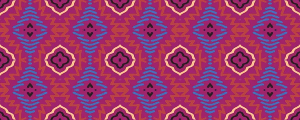 Carta Parati Ikat Seamless Sky Purple Brown Lines Con Gray — Foto Stock