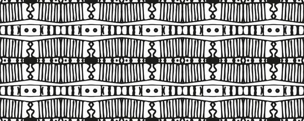 Tie Dye Seamless Pattern White Black Gouache Rustic Dish Ethnic — Stock Photo, Image