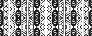 Dikensiz Kravat deseni. Işık ve Kömür. Sıvı Aztek Çeşitliliği. Tekstil ürünleri. El yapımı Dekoraton Kumaş. Siyah çizgiler. Etnik desen Gri Tonlama Umai Ene.