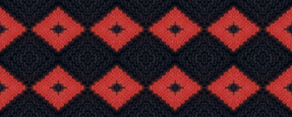 Kusursuz Cilt İpliği Tarzı. Yerli Yaratıcı Süs. Cüce stili Macrame Tekstili. Halk Avrupası Örgü Şablonu. Parlak Kış Dokusu.