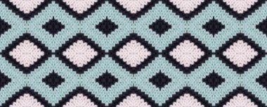 Seamless Volume Shawl Ornament. Native Old Picture. Elf Style Pure Background. Woolen Scandinavian Knitted Pattern. White Knitted Texture.