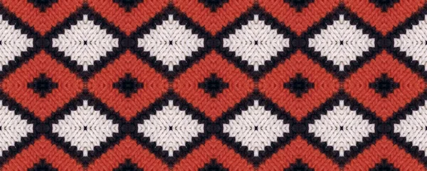 无缝卷羊毛饰品 英语软模式 雪人风格美丽的背景 欧洲羊毛针织图案 浅色围巾织造 — 图库照片
