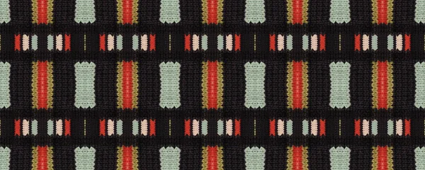 无缝卷舒适风格 北方卷图片 粗糙的针织风格美丽的纺织品 舒适的俄罗斯针织图案 白棉线织造 — 图库照片