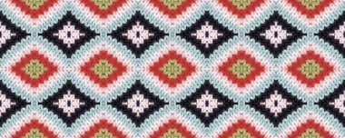 Seamless Volume Knitted Pattern. European Winter Picture. Snowman Style Pure Textile. Handmade Norwegian Knitted Pattern. Light Scarf Wallpaper.