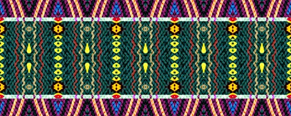 Ikat无缝线为补丁 和格雷在一起的靛蓝 紫色和褐色的桃子 水彩画Shibori Motley打印 艺术披肩装饰破旧的纺织品 色彩艳丽的Boho Ikat — 图库照片