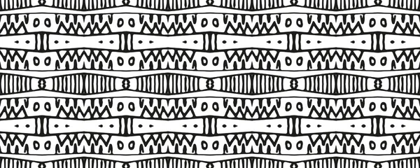 Seamless Tie Dye Wallpaper. White and Black. Aquarelle Indonesian Scarf. Endless Style. Vintage Dyed Ethnic Texture. Gray Strips. Bohemian Dyed Grayscale Dashiki.