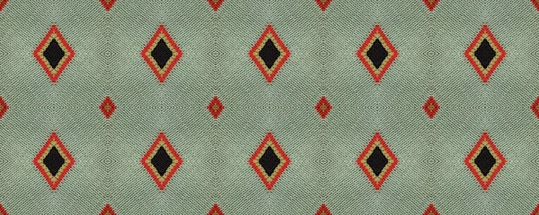 마법없는 라이드 스타일 잉글리시 팩토리 스노먼 스타일의 네이티브 Knitted 패턴이야 — 스톡 사진