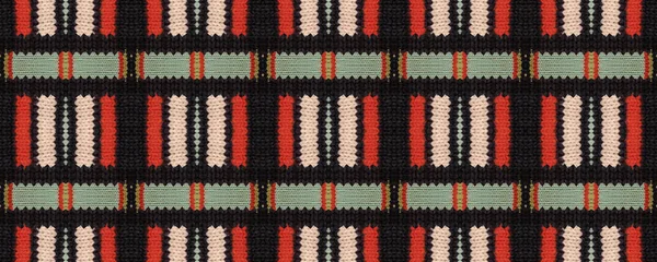 바탕에는 네이티브 메이드 스타일은 사진을 수있다 Shabby Northern Knitted Pattern — 스톡 사진