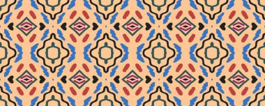 Kusursuz desen Ikat. Sky, Scarlet ve White Strips ile Black. Aquarelle Aztec Kirli Kağıt. Etnik Farklılık Halk Tasarımı. Renkli Grafik Bölümü.