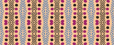 Ikat Seamless Background. Navy blue, Purple and White Blur with Gray. Watercolor Japanese Textile Decoration. Ethnic Scarf Decor Endless Fabric. Colorful Tribal ikat.